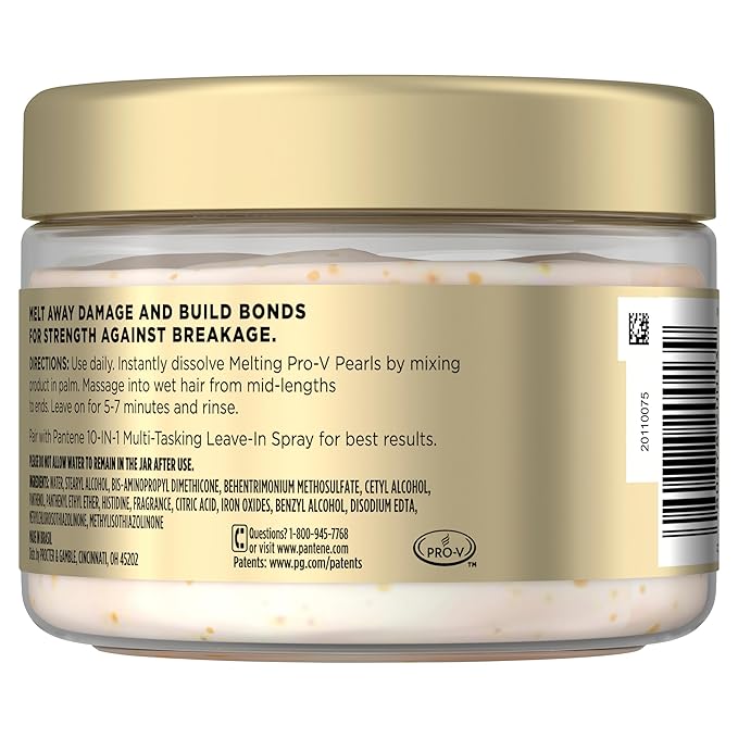 Pantene Miracle Rescue Hair Mask, Intensive Bond Repair with Pro-V Pearls, Melts Away Damage, Builds Bonds, Strengthens Against Damage, Deep Conditioning for Dry Damaged Hair, 10.1 fl oz(Pack of 12)