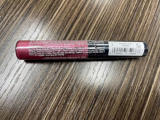 Palladio Lip Gloss, Champagne, Non-Sticky, Contains Vitamin E and Aloe, Offers Intense Color and Moisturization, Minimizes Lip Wrinkles, Softens Lips with Beautiful Shiny Finish, Facet Diamond