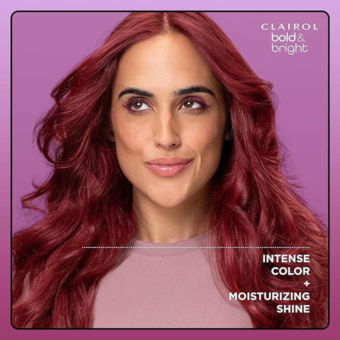 Clairol Bold & Bright Permanent Hair Dye, 28 Wild Blackberry Hair Color, Pack of 1