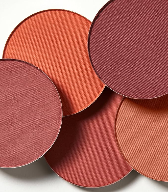 MAKE Beauty Skin Mimetic Microsuede Blush - Matte Powder Blush for Cheeks with Long Lasting Color - Non Comedogenic, Travel Size Makeup Single Palette. Shade - Vivid Dream (Orange)