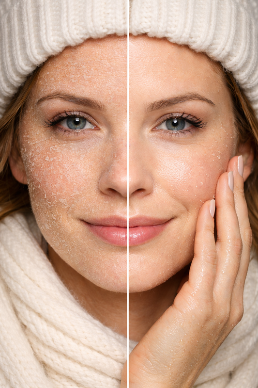 Right now, just like the season, our skin is in winter.