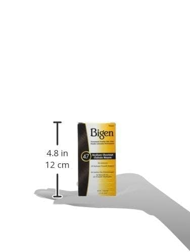 Bigen Permanent Powder Hair Color 47 Medium Chestnut, 0.21 Ounce (1)