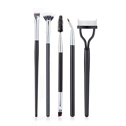 Eyelash Brush Separator with Comb kit, Lash Wand Fan Tool for Eyebrow Application, Prevents Clumping, Easy-to-Use Cosmetic Brush