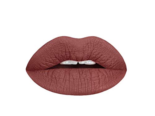 Aromi Chocolate Brown Liquid Lipstick | Dark Brown Nude Lip Color, Vegan and Cruelty-free, Long-lasting, Waterproof, Handmade (Magnetic Mahogany)