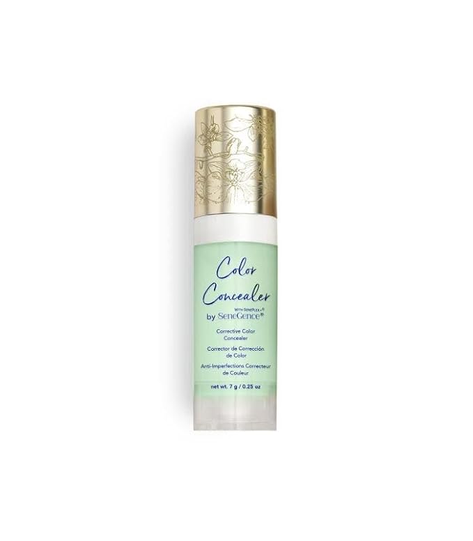 SeneGence Corrective Color Concealer, Green, 0.25 Fl Oz, Anti-Aging Benefits, Hydrating Aloe Vera Juice, Vitamin B & E for Even Skin Tone and Flawless Coverage