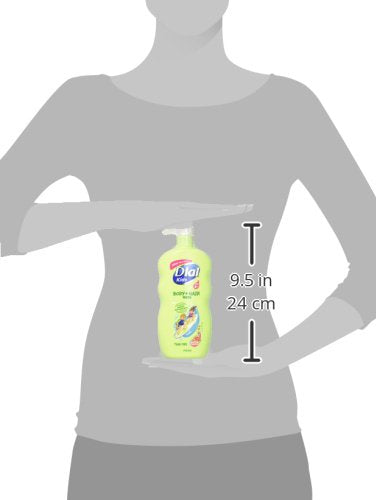 Dial Kids All-in-1 Body Wash + Hair + Bubble Bath, Melon Scent, 24 Fl Oz, Pack of 4, Hypoallergenic Body Wash & Shampoo, No Tears Formula for Kids 2+ Years, No Parabens & Silicones