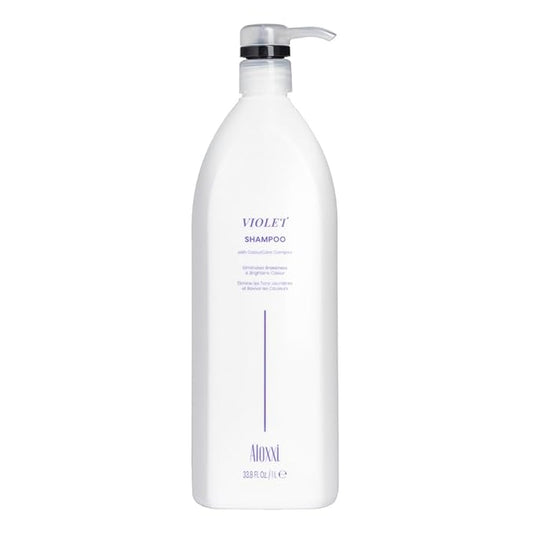 ALOXXI Violet Shampoo for Blonde & Silver Hair with Purple Pigments to Instantly Neutralize Brassiness & Enhance Luminousity, Paraben & Sulfate Free, 10.1 Fl Oz
