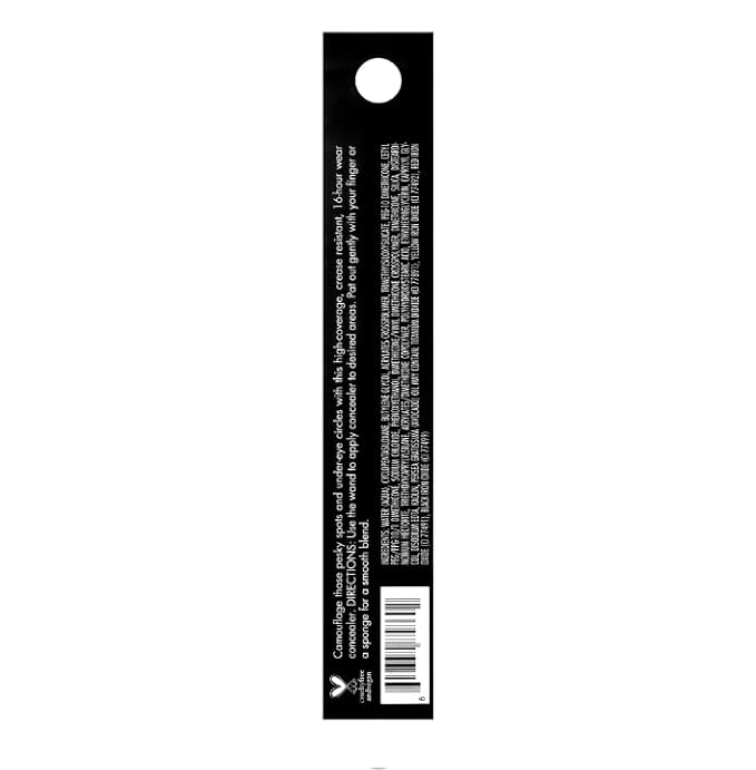 e.l.f. 16HR Camo Concealer, Full-Coverage, Highly-Pigmented Face Concealer With A Matte Finish, Crease-proof, Vegan & Cruelty-Free, Tan Sand
