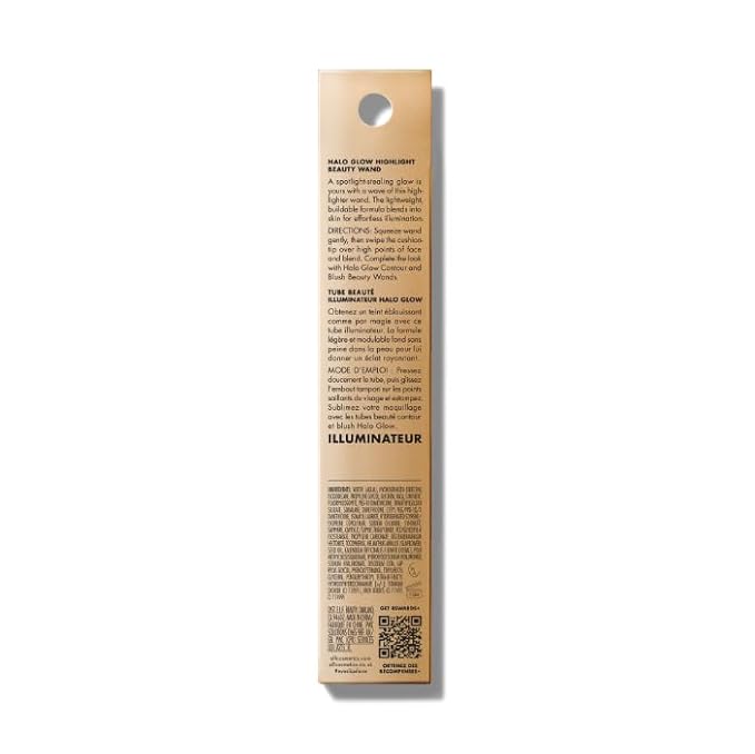 e.l.f. Halo Glow Highlight Beauty Wand, Liquid Highlighter Wand For Luminous, Glowing Skin, Buildable Formula, Vegan & Cruelty-free, Liquid Gold