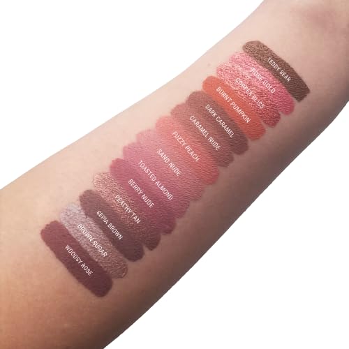 Aromi Woodsy Rose Matte Liquid Lipstick, Sepia Rosewood Lip Color, Vegan and Cruelty-free, Long-lasting Lipstick, Handmade (Woodsy Rose)