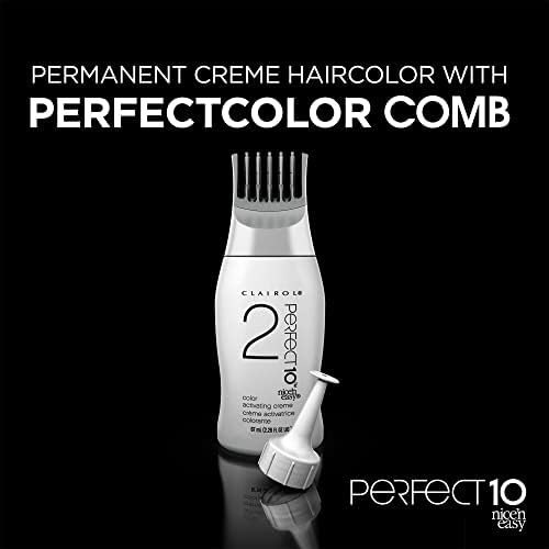 Clairol Nice'n Easy Perfect 10 Permanent Hair Dye, 5A Medium Ash Brown Hair Color, Pack of 2