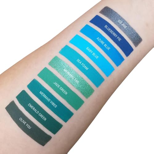 Aromi Sea Foam Matte Liquid Lipstick | Aqua, Aquamarine Lip Color, Blue Green, Smudge and Transfer Proof, Long-Lasting, Vegan, Cruelty-free (Sea Foam)