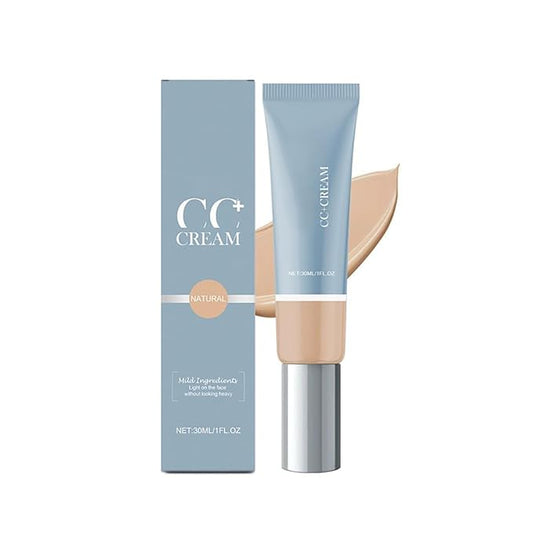 Primal Skin CC Cream for Older Women Liquid Foundation, Natural Finish, Medium to Full Coverage-Natural color-1 fl. oz (30ml)