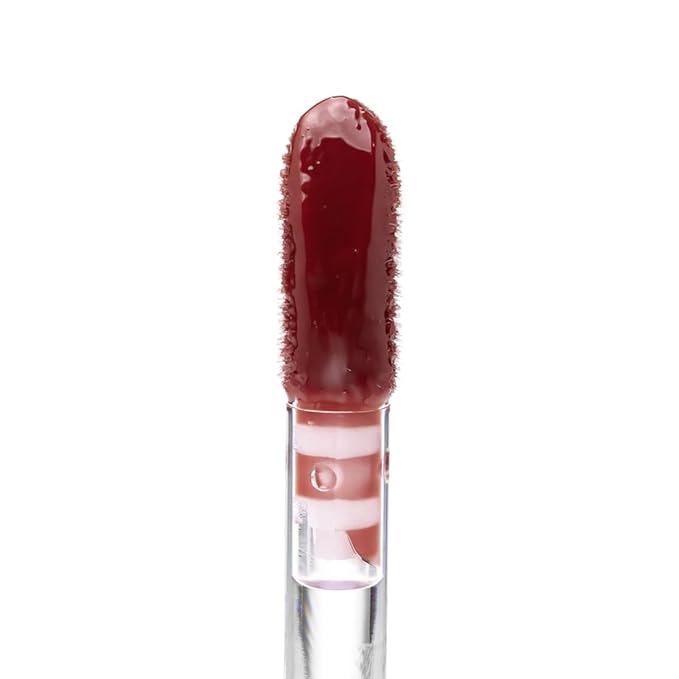 Palladio Lip Glaze Serum, Hydrating Lip Gloss with Peptides & Hyaluronic Acid for Plump, Smooth, and Nourished Lips – Vegan, High-Shine, Non-Sticky Finish (Red Merlot)