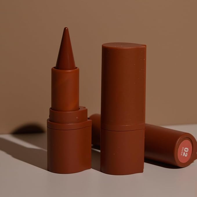 2-in-1 Gradient Lip Liner and Lipstick Lip Combo Set - Achieve Flawless Contour and Gradual Ombre Effect with Easy-to-Use Crayon Form and Cone Tip (01&04&06, 1 Count (Pack of 3))