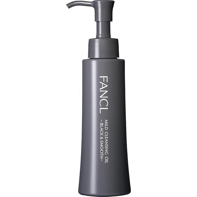FANCL Mild Cleansing Oil, Black & Smooth, 4.2 fl oz (120 ml) x 1 Bottle, Approx. 60 Servings, Additive-Free, For Dirt and Blackheads (1, OP-IFA002)