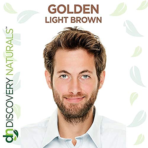 Brown Henna Hair Color For All Kit | 100% All Natural Indigo Powder Hair Dye & Beard Dye (Golden Light Brown) Organic, Herbal & Vegan Chemical & Cruelty Free Permanent Gray Coverage & Tinting