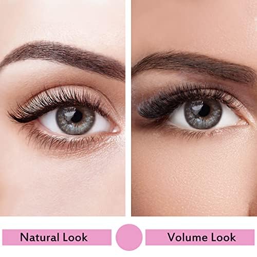 PRO LASHBEAUTY Cluster Lashes, 72 Pcs Individual Lashes, Lash Clusters DIY Eyelash Extension, Super Thin Band Reusable Soft & Comfortable (Into You-01-D-12mm)