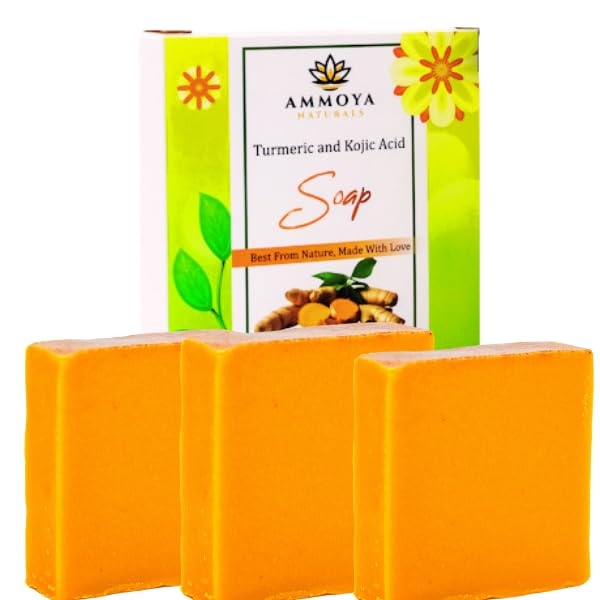 Turmeric Skin Cleansing Soap - Natural Glow Face & Body Cleanser for Acne, Dark Spots & Scars, Gentle for All Skin Types - 2 Bars (4.5 oz)