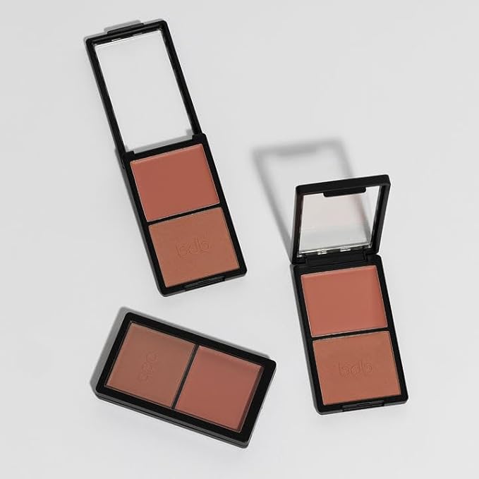 bdb Cream & Powder Duo - Smooth Cream Formula, Pop of Powder for Luminosity, Compact, Blush