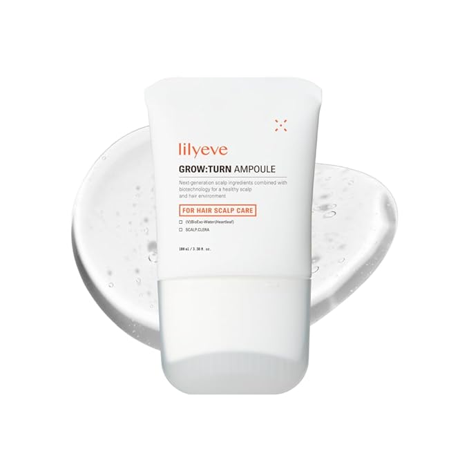 lilyeve GROWTURN Hair Growth Serum with Built-in Brush, Heartleaf-Derived Exosomes to Revitalize Hair, Hair Thickening, Hair Growth Accelerator - Korean Hair Care, 3.38 fl. oz. (Pack of 1)