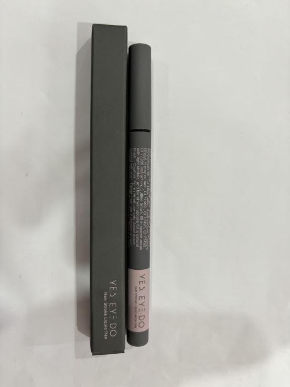 Light Blonde Eyebrow Pencil for Older Women, Light Taupe Eyebrow Pen with Hair Stroke, Ultra Precise Microblading 4-Tip Eyebrow Pen, 24H Long Wear YES.EYE DO(Golden Caramel-Light Blonde)