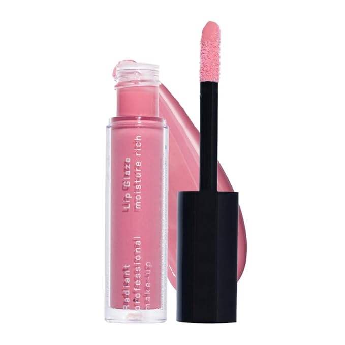 Radiant Professional Lip Glaze (15 Shades) - Ultra-Glossy, Non-Sticky & Long-Lasting Lip Gloss for Women - High Shine Hydration - Vegan & Moisturizing for Soft, Nourished Lips - (10 ENGLISH ROSE)