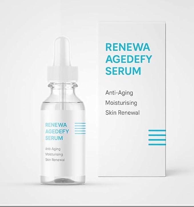 Renewa AgeDefy Niacinamide 5% Serum | Lightweight Hydrating Face Serum with Hyaluronic Acid and Antioxidants | Brightening, Smoothing and Skin-Barrier Support for Radiant-Looking Skin 17mL