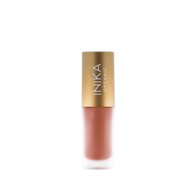 INIKA Organic Tinted Lip Oil | Bakuchiol, Squalane + Collagen in a Glossy Wash of Color. Luxuriously Smoothing & Hydrating Lipgloss. Natural, Vegan. 0.16 Fl oz (Blossom)