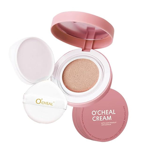 O'CHEAL CC Cream Cushion Foundation Long Lasting Moisturizing Concealer BB Cream For Face Makeup NATURAL