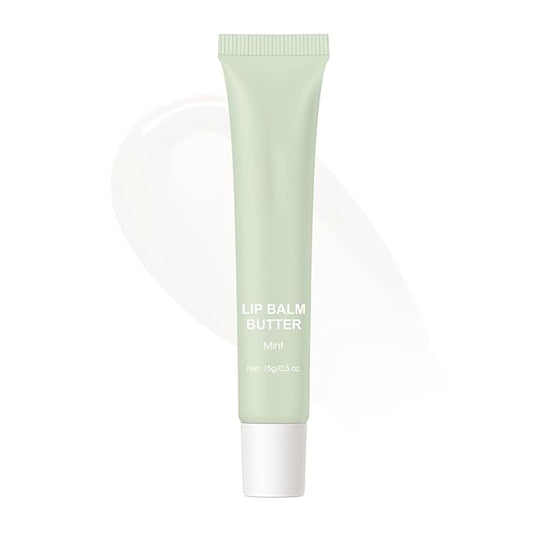 4 Flavors Lip Glossy Butter Balm Lip Tint Hydrating Lip Gloss Ultra-Hydrating & Nourishing Lip Care with Natural Ingredients (02# Mint)