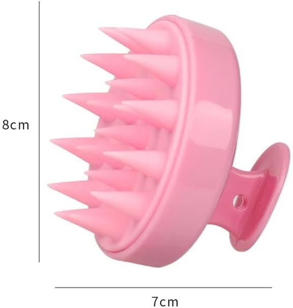 Silicone Scalp Massager for Hair Growth – Shampoo Brush for Shower, Dandruff & Dry Scalp Relief – Soft Silicone Hair Scrubber Yellow