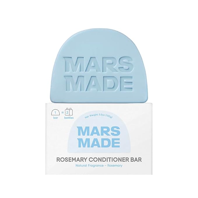 Rosemary Conditioner Bar - Soothing & Stimulating Natural Deep Conditioner for All Hair Types - Hair Growth Moisturizing Cleansing Solid Soap Bar Zero Waste, No Animal Trials 3.5 oz