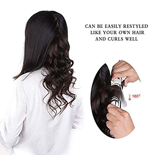 18" Clip in Hair Extensions Remy Human Hair for Women - Silky Straight Real Human Hair hightlight Clip on 60grams 4pieces #6/613 Color