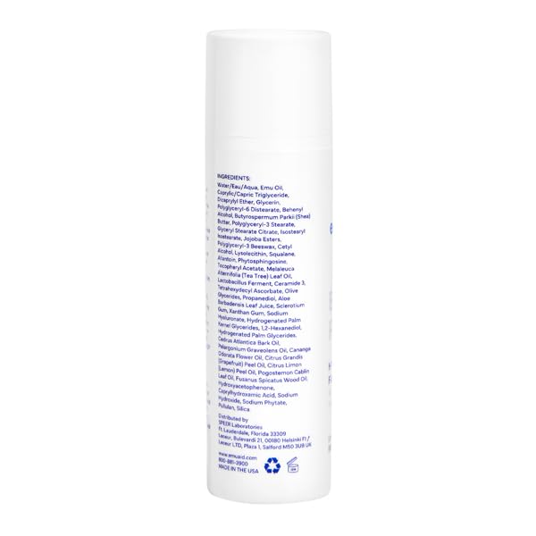 emuaid Barrier Repair Hydrating Face Cream, Deeply Hydrating Moisturizer for Sensitive Skin, Facial Moisturizer, Face Cream with Ceramides, Postbiotics & Antioxidants, 1.7 oz