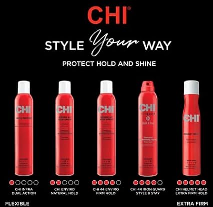 CHI Helmet Head Extra Firm Hairspray, Protects Against Humidity & Creates Voluminous Hairstyles, Sulfate & Paraben-Free, 10 Oz