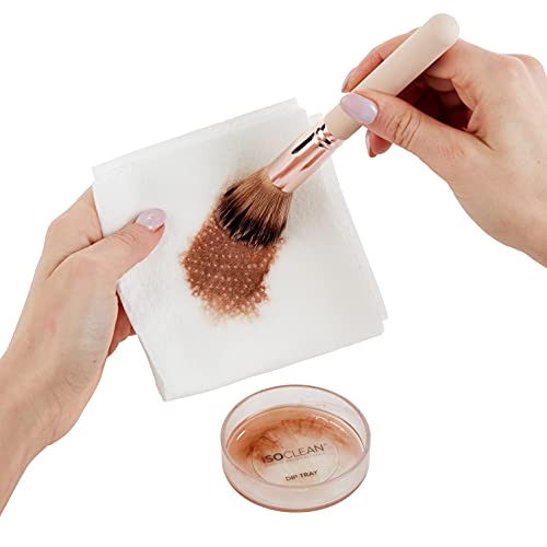 ISOCLEAN Professional Brush Cleaner 9 fl oz - Easy Pour Makeup Brush Cleaner for Cosmetic Tools, Cleans Bristles, Scented No-Rinse Formula Dries in 60 Seconds, Vegan, Not Tested on Animals