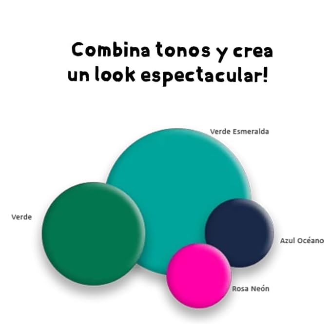 Küül's FUNNY COLORS - Tintes de Fantasia ((VERDE ESMERALDA), 3.04 oz)