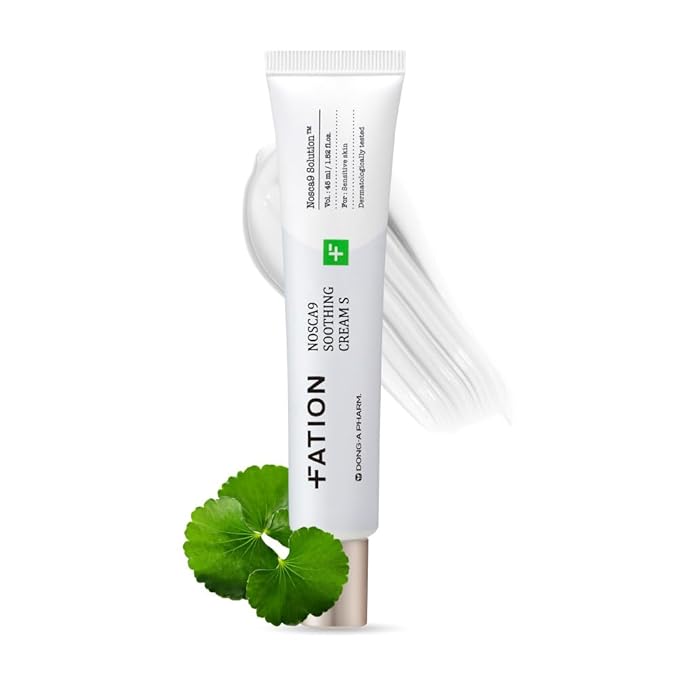 NOSCA9 Soothing Cream S - Soothing Barrier Cream with 5-Layer Ceramide Complex & Live Fresh Cica, For Sensitive & Irritated Skin, Korean Skincare (1.52 Fl Oz)