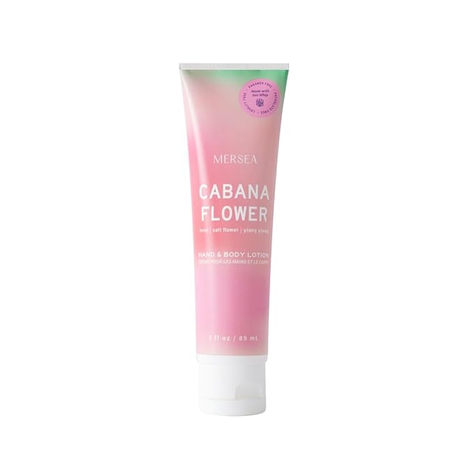 MERSEA Cabana Flower Sea Whip Hand and Body Lotion, Scented Travel Lotion (3 oz)