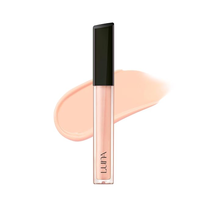 LUNA Long Lasting Corrector 03 Salmon Beige, Color Corrector, Dark Circles & Dark Spots, Lightweight, Natural Coverage, Ideal for Fair to Light Skin, 0.22oz