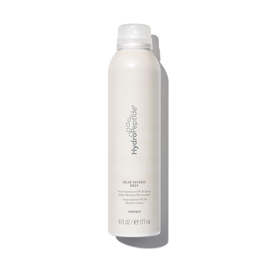 HydroPeptide Solar Defense Body SPF 30, Broad Spectrum, Water Resistant Sunscreen, Hydrates and Soothes, 6 Ounce