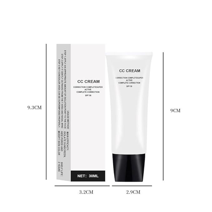 CC Cream Skin Tone Adjusting for Mature Skin, Complete Correction Super Active, Light, Moisturizer, SPF 50, 1.0 fl oz (Ivory, 30ml)