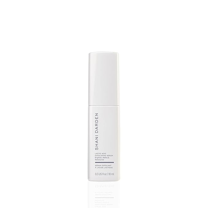 SHANI DARDEN SKIN CARE Lactic Acid Face Serum Travel Size, Active Night Serum to Help with the Look of Radiant and Smooth Skin, Gentle But Powerful Face Exfoliator, 0.34 fl oz