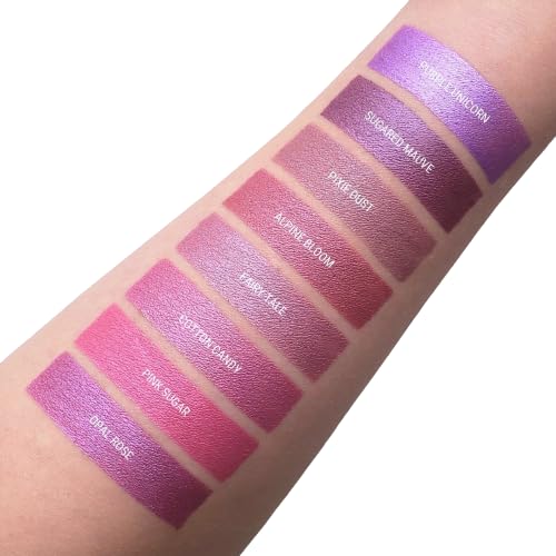 Aromi Berry Fuchsia Metallic Liquid Lipstick | Magenta Mauve Lip Color with Shimmery Finish, Vegan, Cruelty-free, Long-Lasting, Smudge Proof, Handmade (Opal Rose)