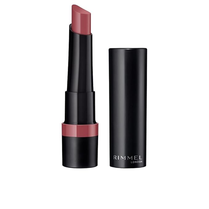 Rimmel Lasting Finish Matte Lipstick - All-Day Intense Lip Color with Exclusive Ruby and Diamond Complex - 220 Mauve Bliss, .14oz