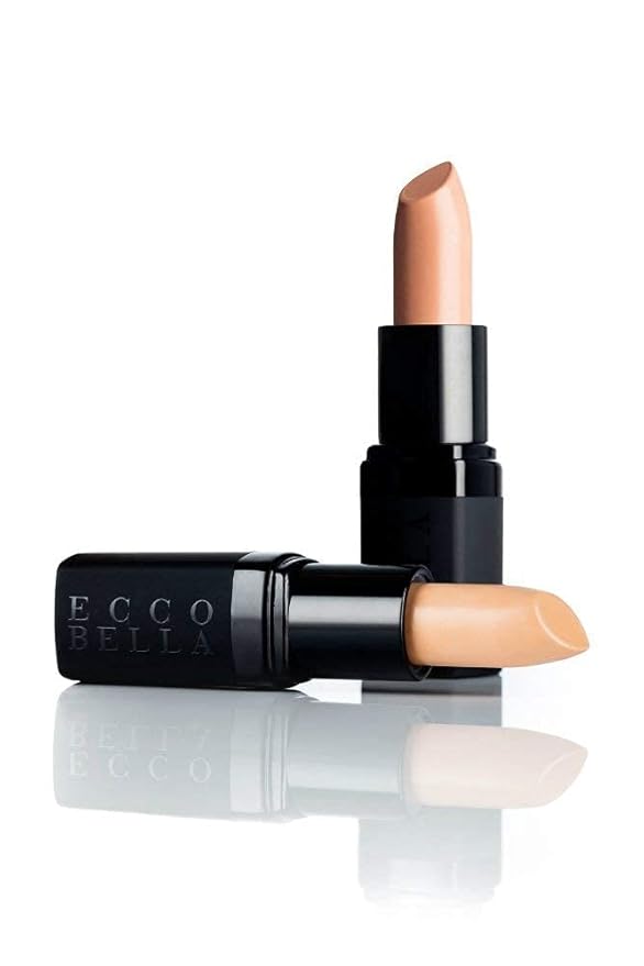 Ecco Bella FlowerColor Cover-Up Plant-Based Concealer – Full Coverage for Dark Circles, Under Eye & Spot Correction – Long-Lasting Organic Makeup for Scars & Blemishes, Natural Glow (Beige)