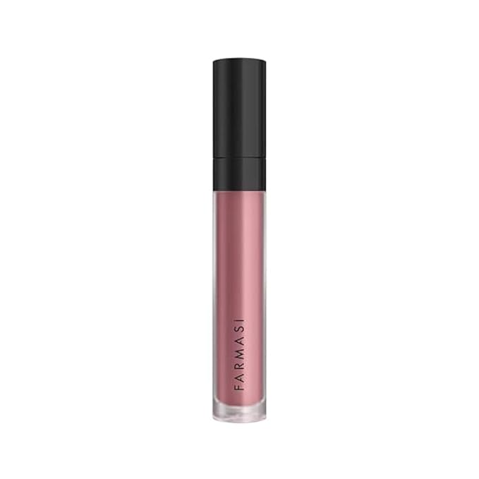 FARMASi Make Up Matte Liquid Lipstick, Long-Lasting and Ultra-comfortable, High-Impact, Lightweight, Organic, Pure Pigments 0.14 fl.oz (Retro Rose)