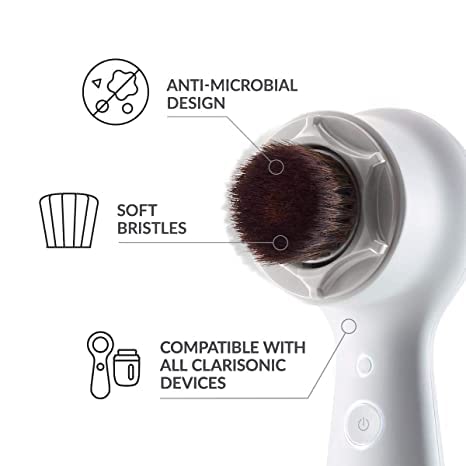 Clarisonic Sonic Foundation Makeup Brush Compatible with Mia, Mia 2, Alpha Fit, Smart Profile Uplift and Alpha Fit X, 1 Count