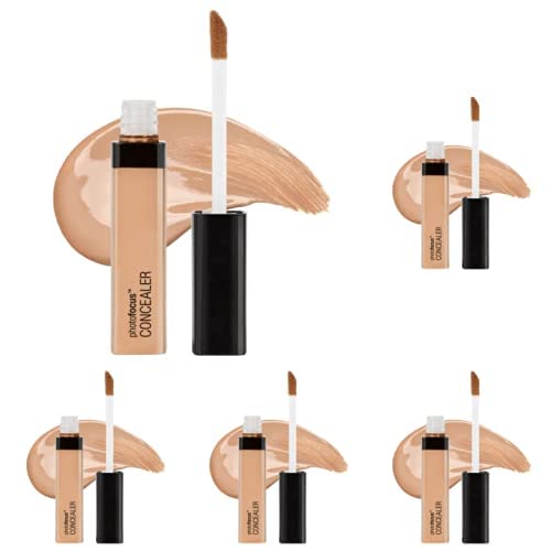 Wet n Wild Photo Focus Concealer Medium Peach,843B (Pack of 5)